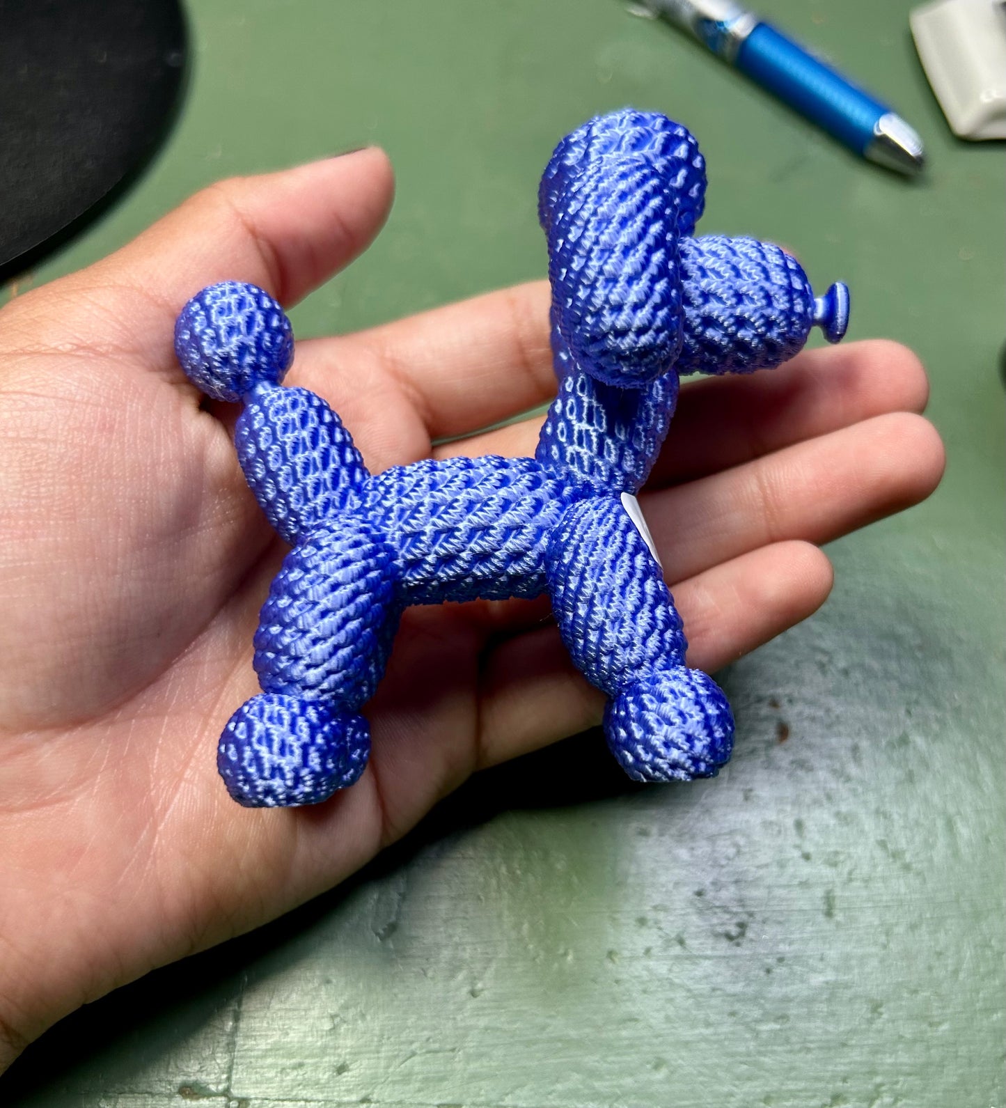 Blue bubble dog